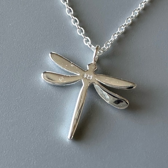 Sterling Silver Dragonfly Necklace - Picture 11 of 13